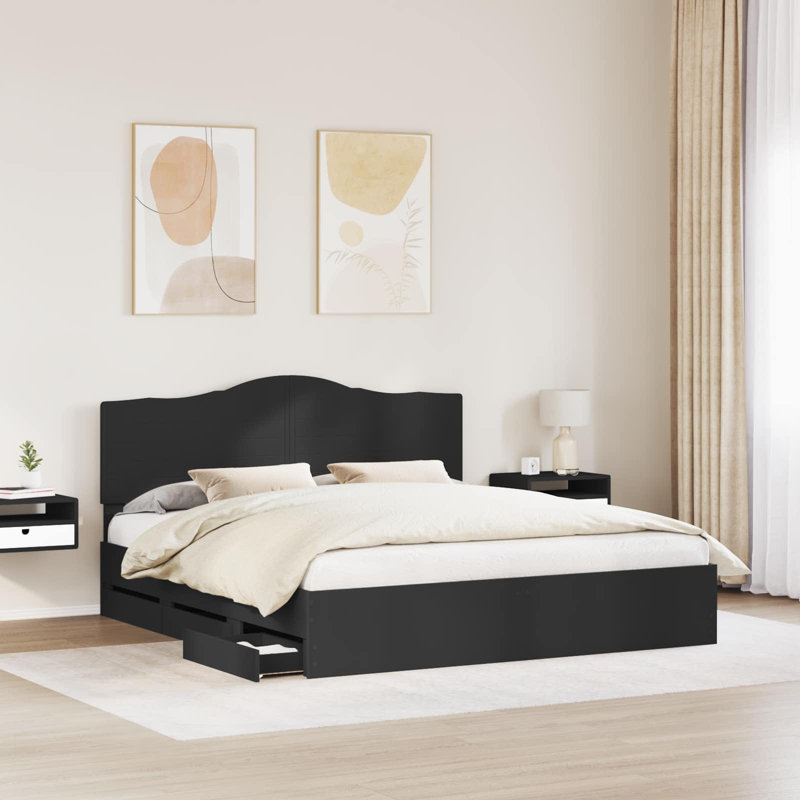 Bed, Black, Super King (6')