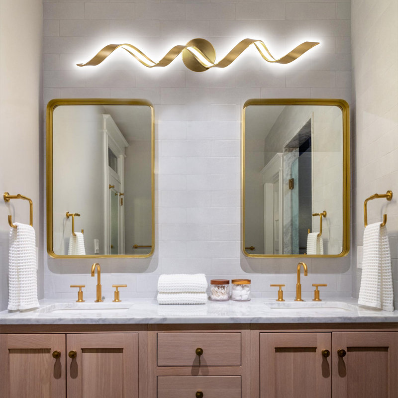 Ketilbiorn Dimmable LED Vanity Light, Gold