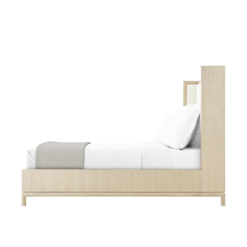 Montauk Upholstered Wingback Bed, Lighthouse, King