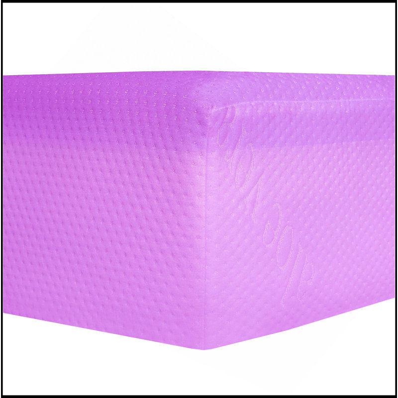 6 po Matelas ferme en mousse viscoélastique imprégnée de gel pour lit double dans une boîte avec housse respirante en aloe vera rose