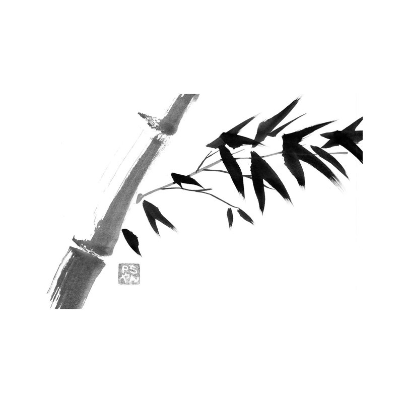 River Bamboo by Péchane - Print on Canvas, Wrapped Canvas, 20.32 cm H x 30.48 cm W