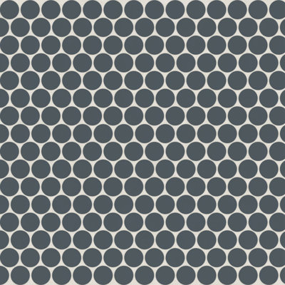 Marin 3/4" Penny Round Matte Porcelain Mosaic In Sea
