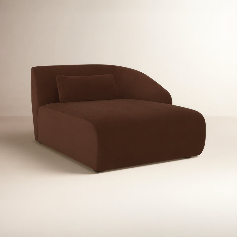Anson Right Arm Facing Chaise, Chestnut Brown