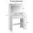 Vanity Desk with Mirror and Lights,White Makeup Vanity with Power Outlet 