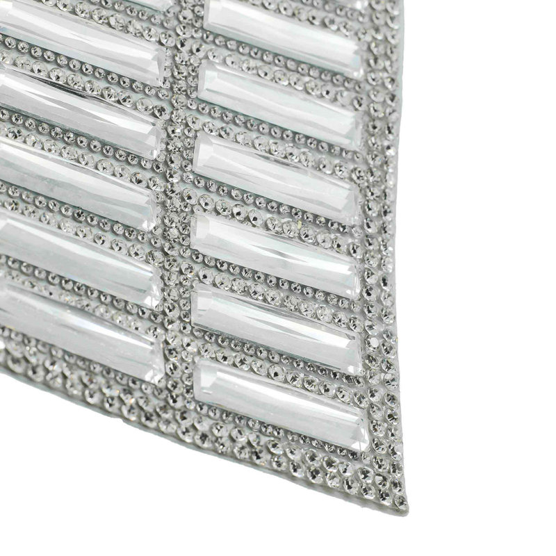 Sparkles Home Fifth Avenue | Napperon carré en cristal de luxe Rhinestone, Doré