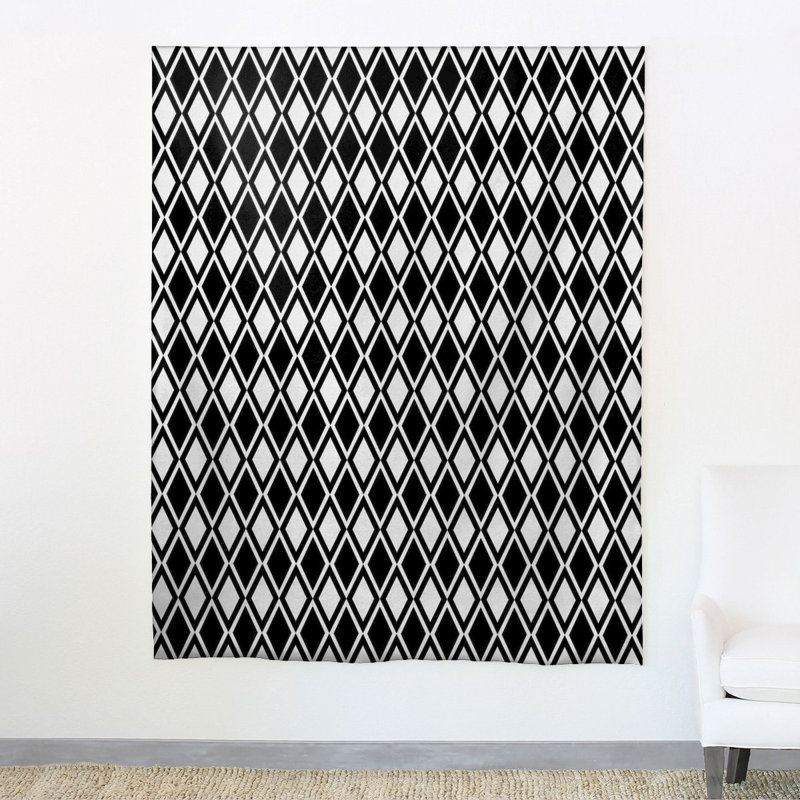 Tissu sergé de coton Kuba, Noir / blanc
