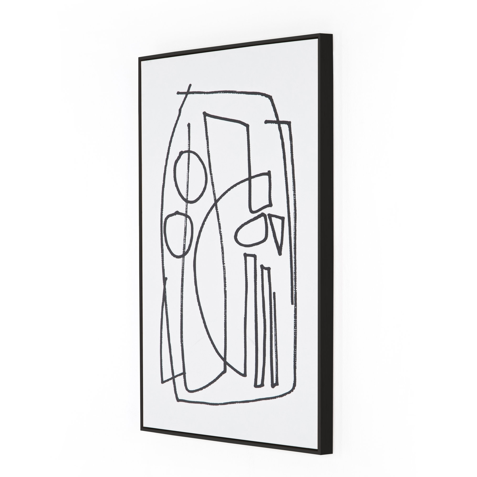 Stark 2 by Dan Hobday, Black Floater Framed, 48" H x 36" W x 2" D