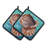Caroline's Treasures Shells Polyester Potholder Set