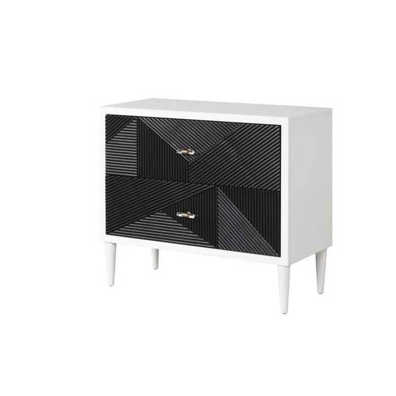 Solid Wood 2 - Drawer End Table