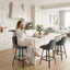 Tabouret de comptoir pivotant de 25,6 po avec structure en métal Absalom-308896214-272292295