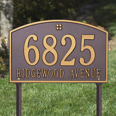 Cape Charles 2-Line Lawn Address Sign