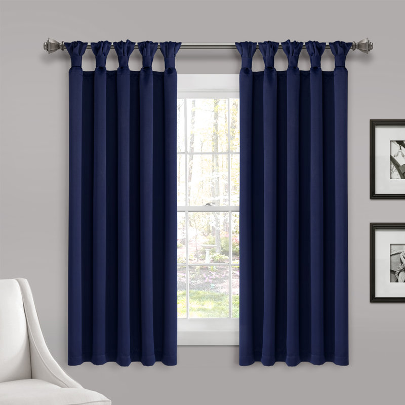 Paire de rideaux occultant et isolants Lush Decor, 52 po x 84 po, Bleu marine