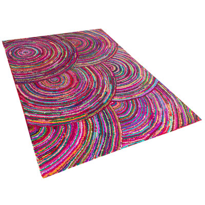 Abstract Cotton Hand Woven Area Rug