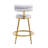 27.65'' Modern Counter Stools Set Of 2,Light Gray Velvet Counter Stools With Iron Frame,Soft Back And Cushion,Footrest,Suitable For Kitchen/Bedroom/Dining Room-773338498