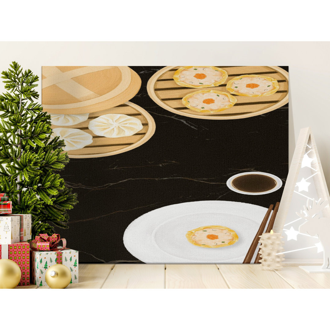 Modern Dim Sum Culinary Canvas Print