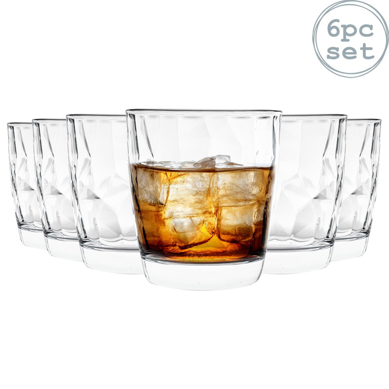 Diamond Water Glasses - 300ml, 6