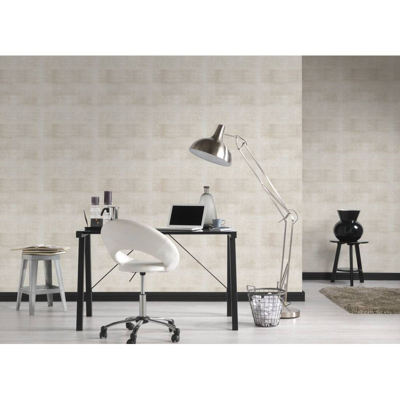 Rouleau de papier peint texturé L 33 pi x l 21 po, Beige / Crème