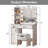 35.4'' Wide Vanity Set with Stool and Mirror-1635742420