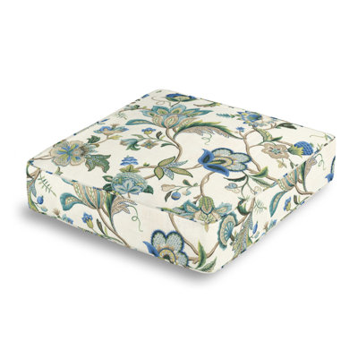 Fleur De Leaf Floral Linen Reversible Throw Pillow