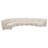 Ivory 8-Piece Upholstered Sectional Sofa