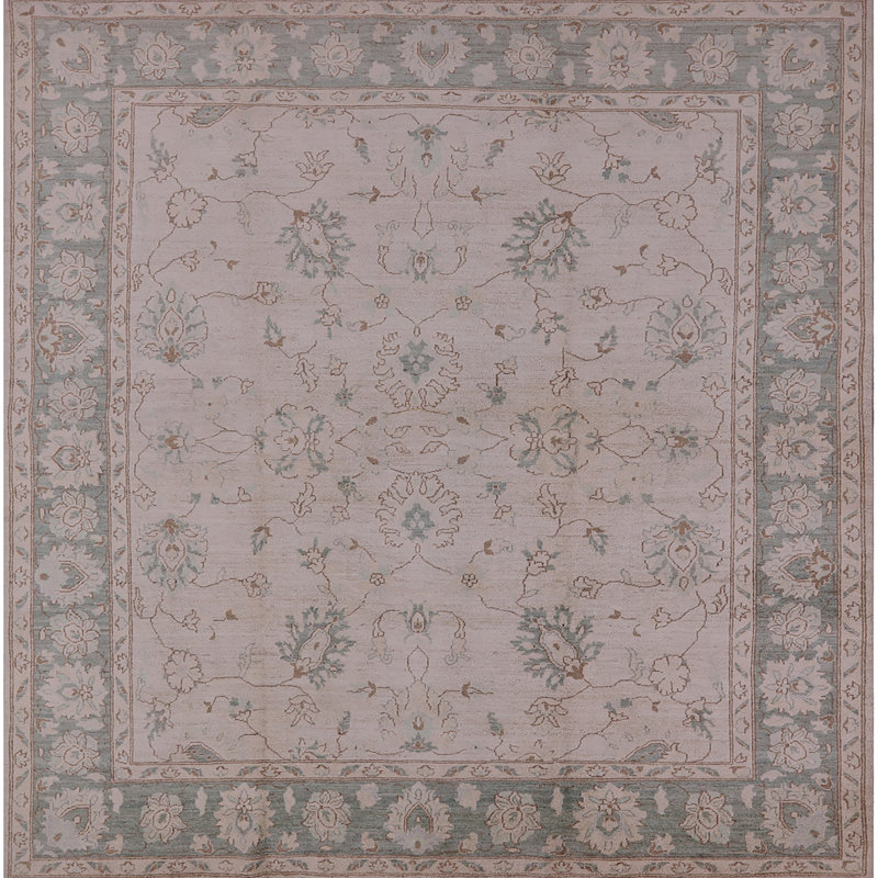 Tapis oriental brun Oldcastle, Carré 4 pi