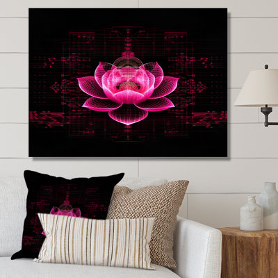 Lumière provenant du lotus rose I