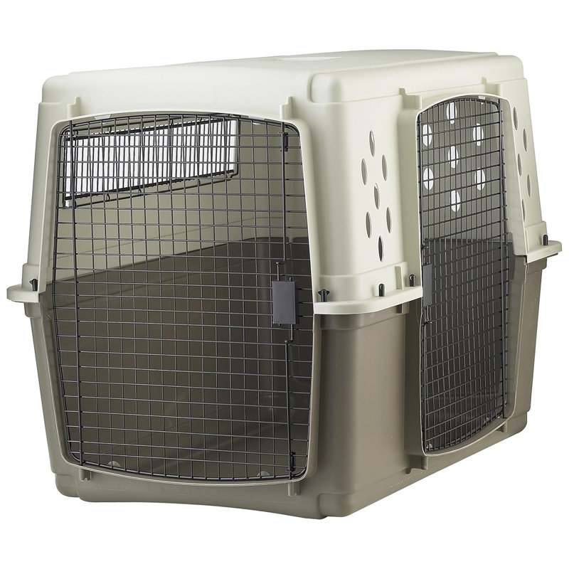  2-Door Pet Crate, Airline Approved Dog & Cat Carrier for Travel, XL
