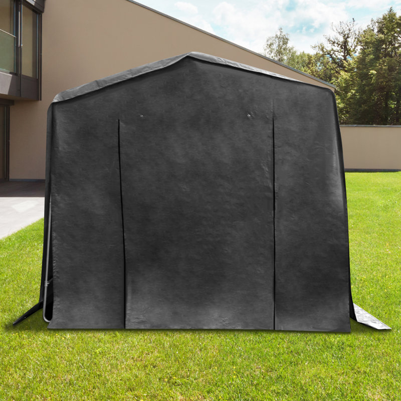 Outdoor Storage Shelter Shed ,Motorcycle Outdoor Storage Shed,  Carport With Roll-Up Door, Carport For Motorcycle, Bike