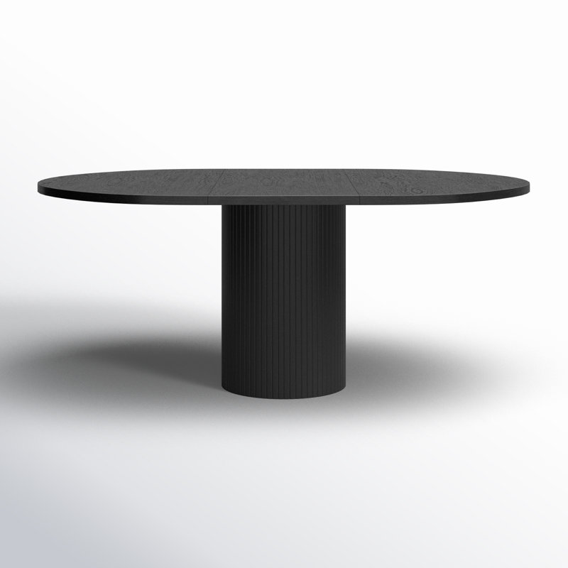 Giverny Extendable Dining Table, Black Oak