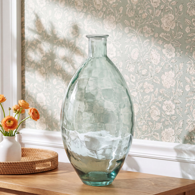 Glass Table Vase, 23" H x 11.5" W x 11.5" D