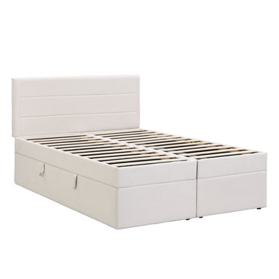 Berganzo Upholstered EU Double - 140 X 200 Cm Ottoman Storage Bed