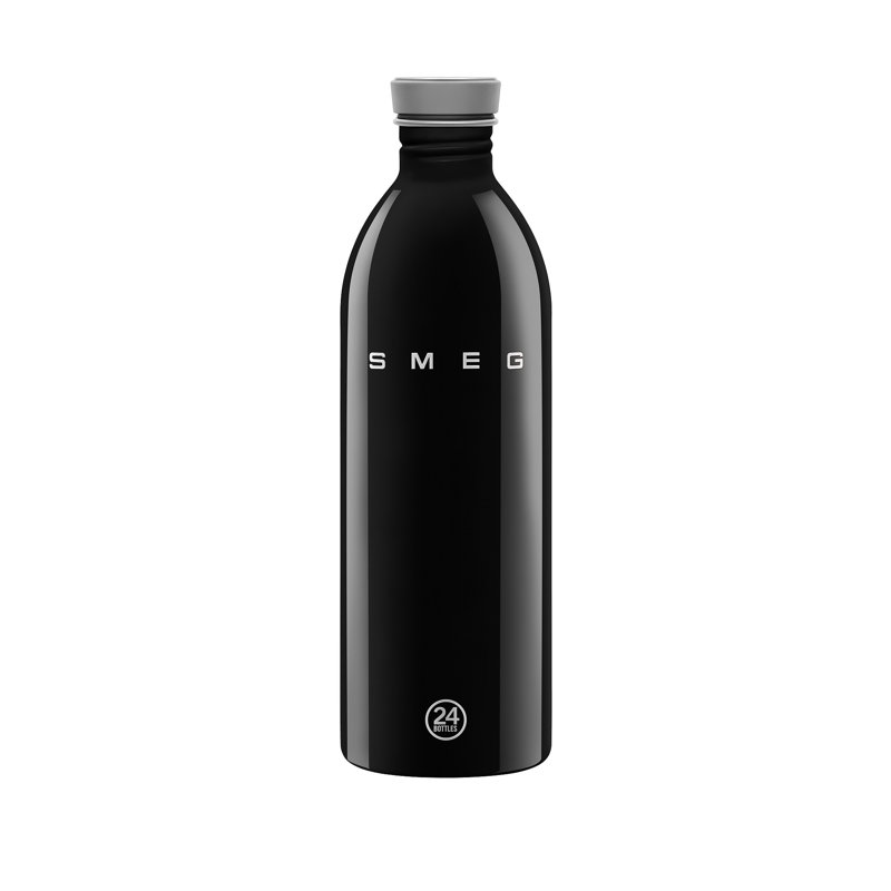Bouteille urbaine 1l Smeg X 24bottles, Noir