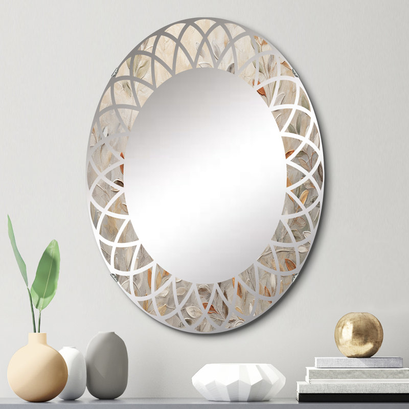 Broadvale - Miroir mural moderne ovale, 30 po x 20 po