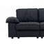 Canapé compact en similicuir avec rangement caché, causeuse 2 places pour petit appartement et studio-674727429