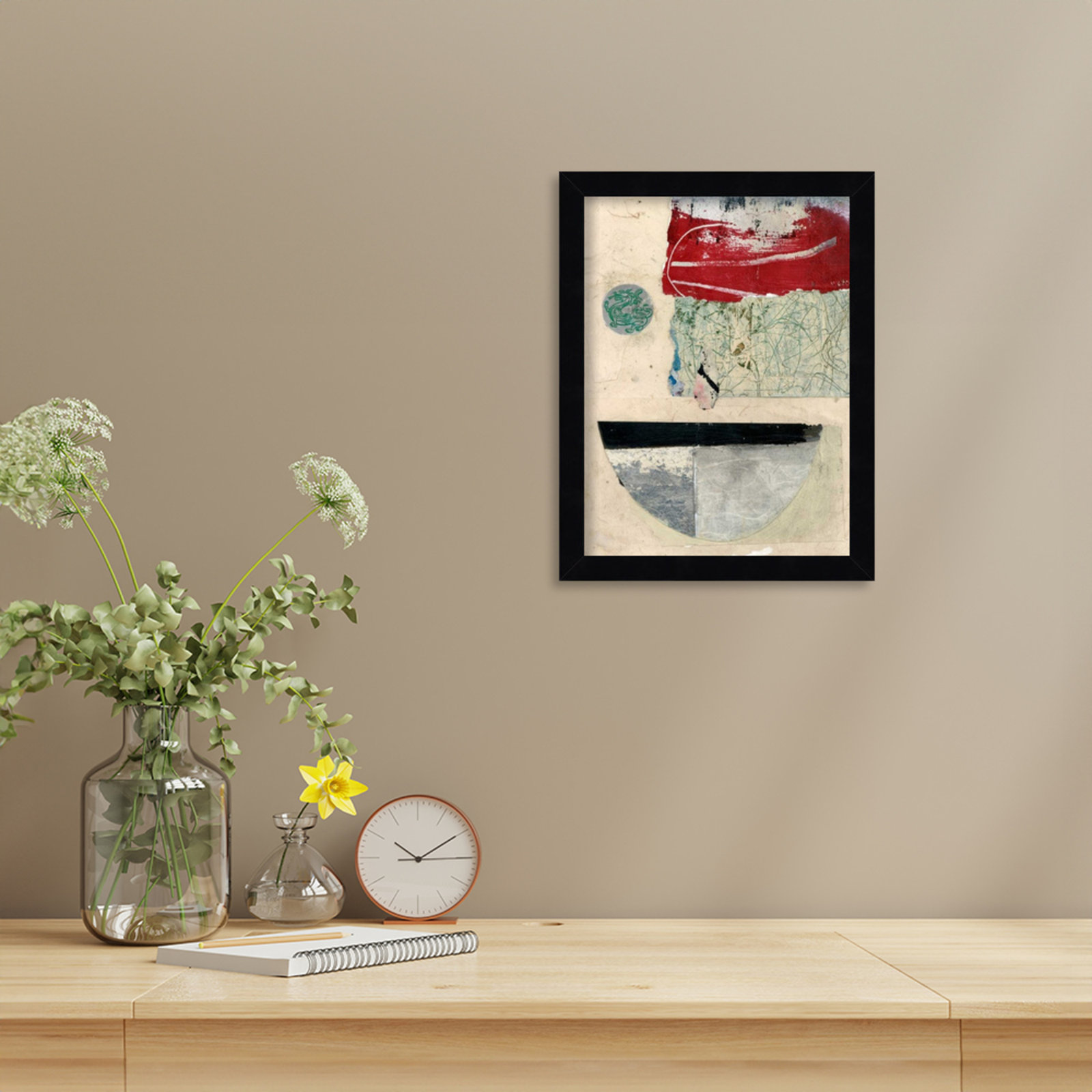 Fresno "Natural Elements No. 2" Print, 13" H x 10" W, Black