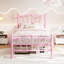 Lit simple pour fille - cœur, rose, métal robuste