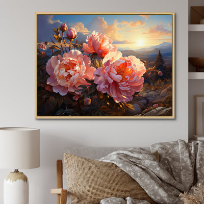 Pivoines magiques au coucher du soleil I