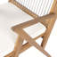 Chaise de salle à manger avec accoudoirs et coussin de patio (ensemble de 2)