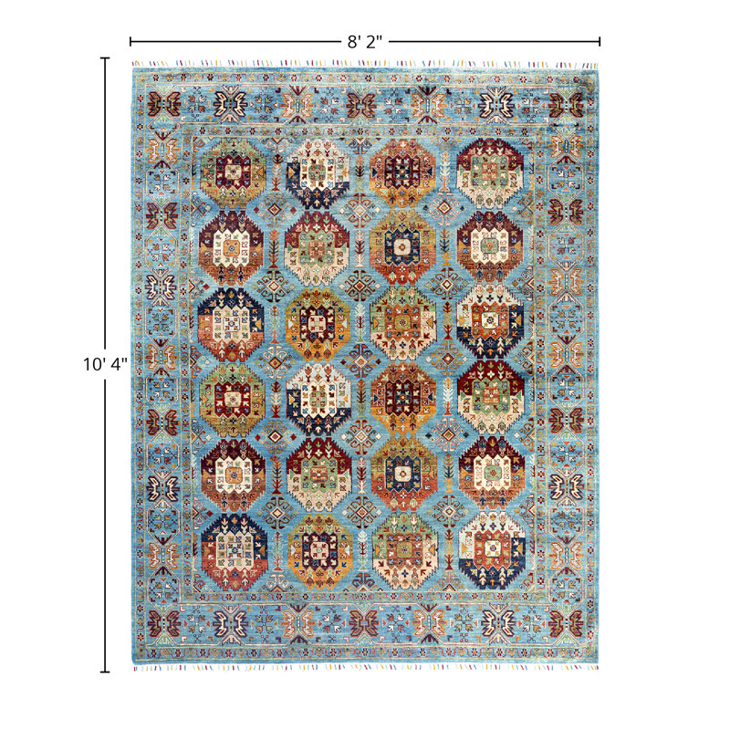 One-of-a-Kind Rectangle 8'2" X 10'4" Hand Knotted Area Rug