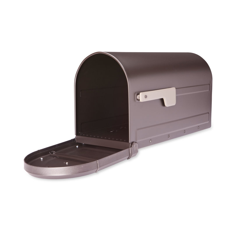 Roxbury Rubbed Bronze Aluminum Post Mount Mailbox