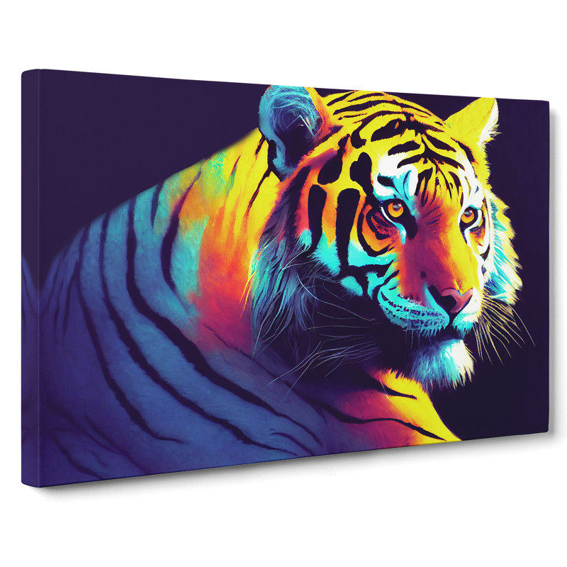 Tiger Colours Vol.1 - Wrapped Canvas, 35cm H x 50cm W x 3cm D
