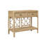 Two Drawer Console with Decorative Back Rattan-784293373
