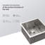 Évier de cuisine encastrable 13 po - 13 po x 15 po x 9 po - Évier de cuisine en acier inoxydable encastrable à profondeur unique de calibre 16 de 9 po