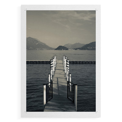 Vue du quai - impression sur toile seulement - non encadrée