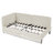 Beige Twin Size Bed Frame With 2 Storage Drawers, Convertible Velvet Bed, Modern Design, Soft Seating Surface, Reinforced Eucalyptus And Construction Adjustable Upholstered For Bedroom, Comfortable ,