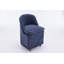 Ensemble de 2 chaises de salle à manger en chenille avec roues universelles, beige-108780180