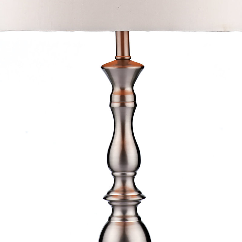Madrid Metal Lamp, Satin Chrome