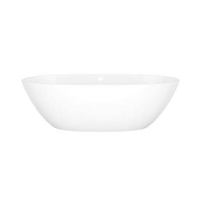 Terrassa 67" x 31-1/4" Freestanding Soaking Bathtub in Volcanic Limestone with Overflow Hole