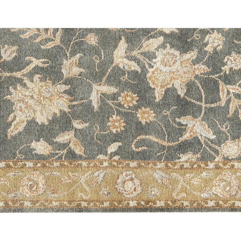 Handmade Silk and Wool Oriental Area Rug, Runner 3' x 20'