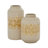 Arshpreet Gwenevere Set Of 2 Beige/Orange Ceramic Boho Style Vase